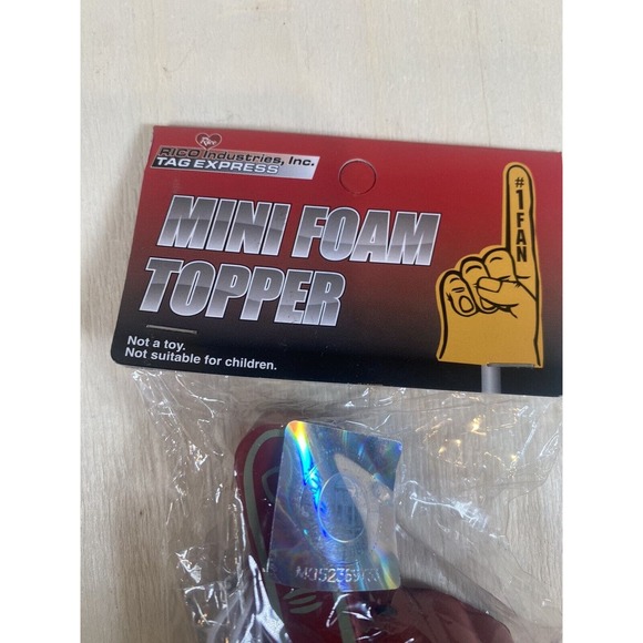 NCAA FLORIDA STATE SEMINOLES Mini Foam Finger Antenna Topper Ornament New - Picture 5 of 5